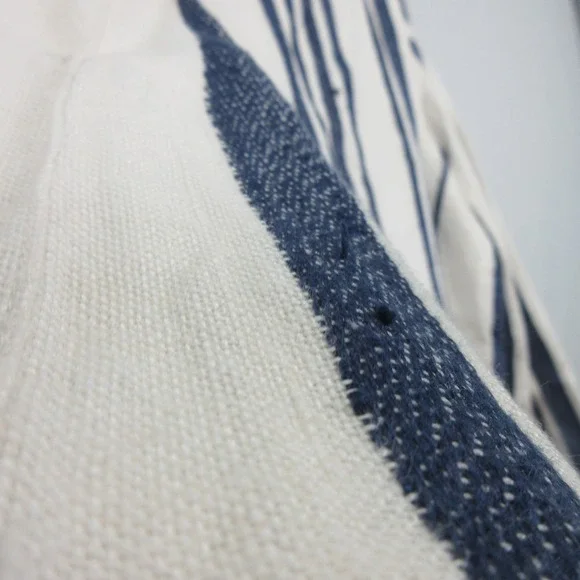 Smythe Women's Duchess 100% Linen *Stain Striped Blazer Nautical Size 12 - Picture 13 of 16